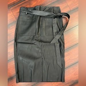 Express faux leather pencil skirt